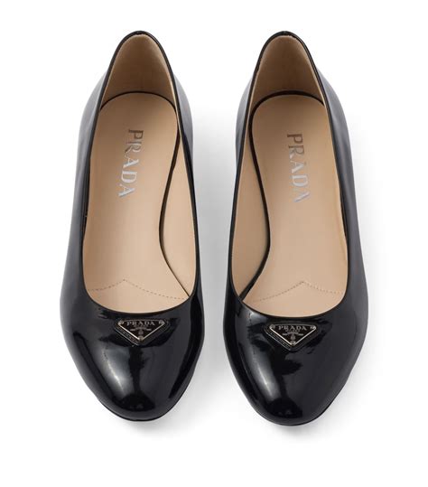 prada patent ballet flats|prada chunky heel pumps.